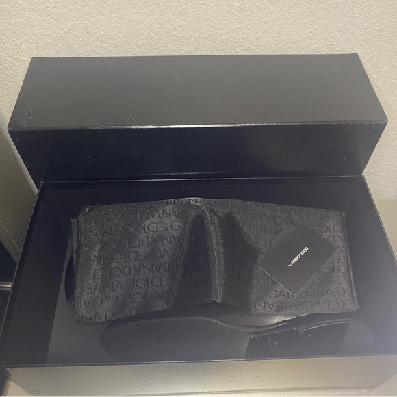 NIB Dolce & Gabbana Men’s Stringata Vitelo VIP Derby Leather Shoes - Size 6.5 - Picture 6 of 16